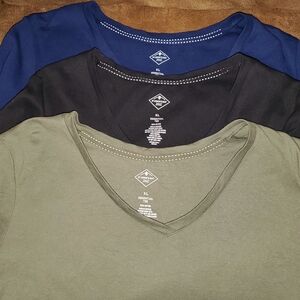 Set of Three Women's St Johns Bay V-Neck T-Shirts